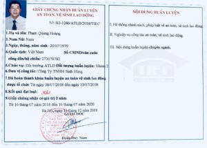 Quy trình cấp và cách thức học chứng chỉ an toàn lao động nhóm 2