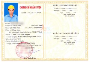 Các chứng chỉ an toàn lao động chuyên ngành khác