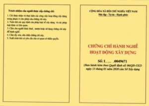 Giấy phép hành nghề xây dựng là gì?