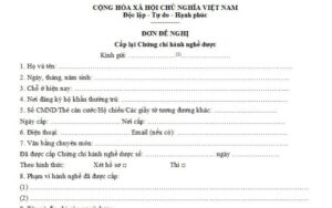 Thủ tục cấp lại chứng chỉ hành nghề xây dựng